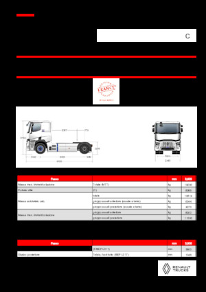 Sattelzugmaschinen/SZM Renault RT E-TECH C - T4x2 ROAD
