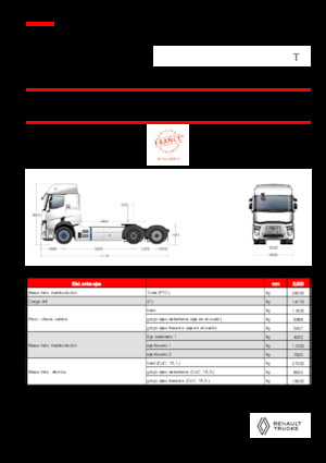 Sattelzugmaschinen/SZM Renault RT E-TECH T - T6x2 TAG
