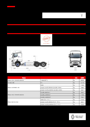 Sattelzugmaschinen/SZM Renault RT E-TECH T - T6x2 TAG