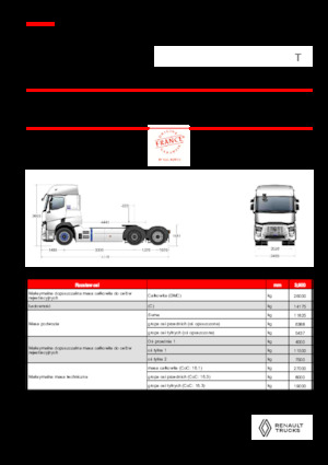 Sattelzugmaschinen/SZM Renault RT E-TECH T - T6x2 TAG