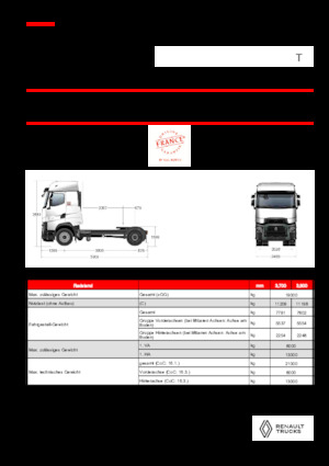 Sattelzugmaschinen/SZM Renault T HIGH T4X2 13L E6