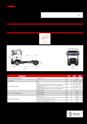 Sattelzugmaschinen/SZM Renault T HIGH T4X2 13L E6