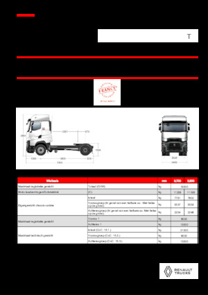 Sattelzugmaschinen/SZM Renault T HIGH T4X2 13L E6