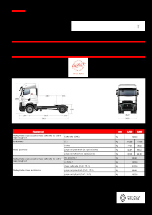 Sattelzugmaschinen/SZM Renault T HIGH T4X2 13L E6