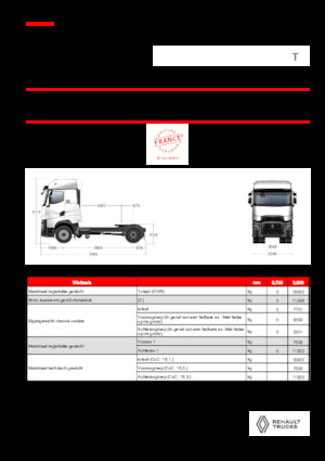 Sattelzugmaschinen/SZM Renault T HIGH T4X2 LOW 13L E6