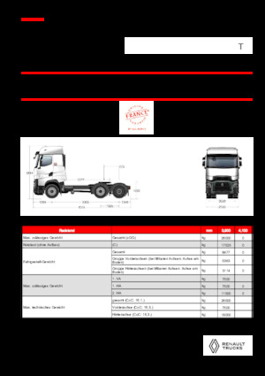 Sattelzugmaschinen/SZM Renault T HIGH T6X2 PUSHER 13L E6