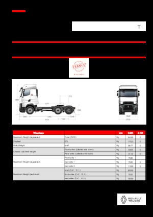 Sattelzugmaschinen/SZM Renault T HIGH T6X2 PUSHER 13L E6