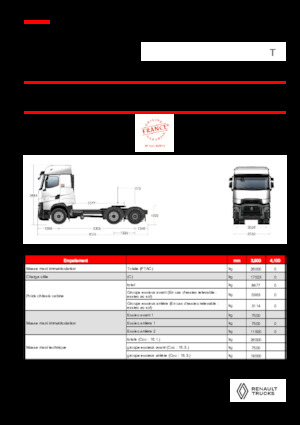 Sattelzugmaschinen/SZM Renault T HIGH T6X2 PUSHER 13L E6