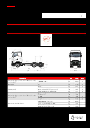 Sattelzugmaschinen/SZM Renault T HIGH T6X2 PUSHER 13L E6