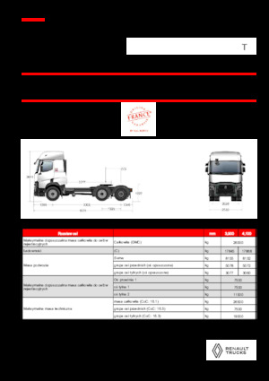 Sattelzugmaschinen/SZM Renault T T6X2 PUSHER 13L E6