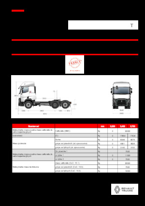 Sattelzugmaschinen/SZM Renault T T6X2 TAG 11L E6