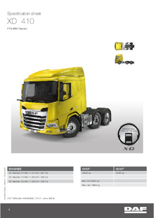 Sattelzugmaschinen/SZM DAF XD 370 FTG