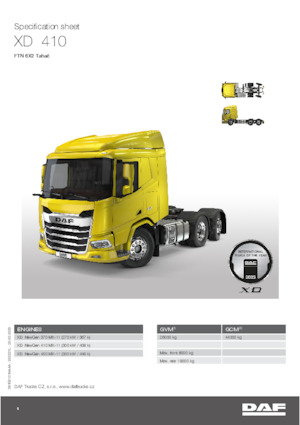 Sattelzugmaschinen/SZM DAF XD 370 FTN