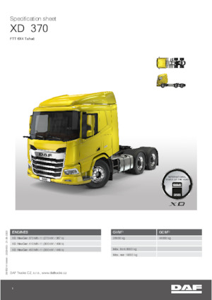Sattelzugmaschinen/SZM DAF XD 410 FTT