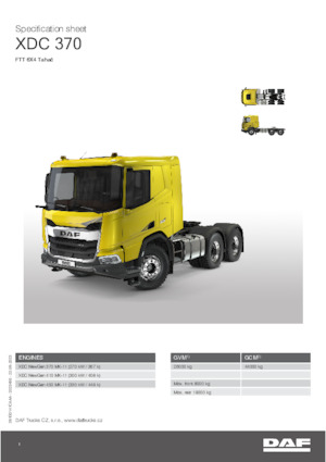 Sattelzugmaschinen/SZM DAF XDC 410 FTT