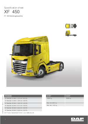 Sattelzugmaschinen/SZM DAF XF 480 FT
