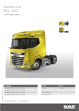 Sattelzugmaschinen/SZM DAF XG 430 FTP