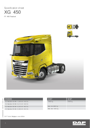 Sattelzugmaschinen/SZM DAF XG 480 FT