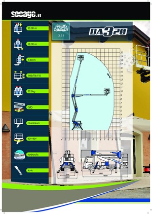 Anhänger-Gelenkarbeitsbühnen Socage DA 320