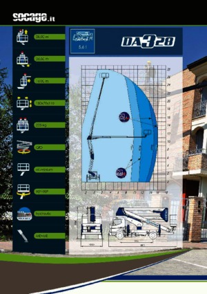 Anhänger-Gelenkarbeitsbühnen Socage DA 328 forSte