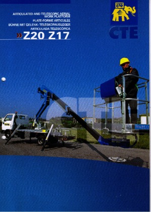 Anhänger-Gelenkarbeitsbühnen CTE Z 17