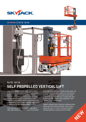 Senkrechtmast-Arbeitsbühnen Skyjack SJ 12
