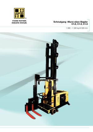 Schmalgang-Gabelstapler VNA Hyster C1.3-80