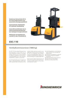 Vertikal-Kommissionierer Jungheinrich EKS 110