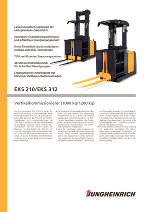 Vertikal-Kommissionierer Jungheinrich EKS 210