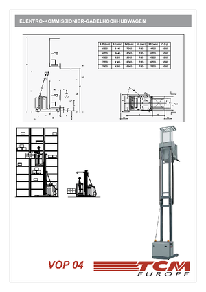 Kommissionierstapler TCM VOP 04