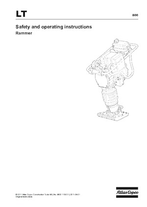 Stampfer, Benzin und Diesel Atlas Copco LT 800