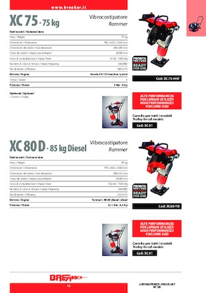 Stampfer, Benzin und Diesel Breaker XC 80 YD