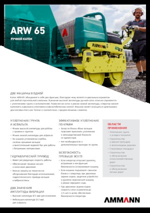 Vibro-Grabenwalzen Ammann ARW 65