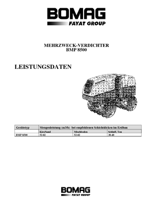 Vibro-Grabenwalzen Bomag BMP 8500