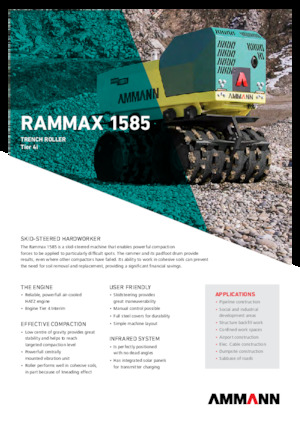 Vibro-Grabenwalzen Ammann Rammax 1585