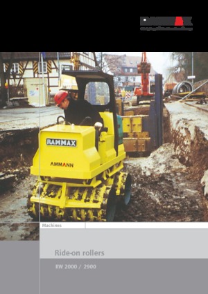 Vibro-Grabenwalzen Rammax RW 2900 HF