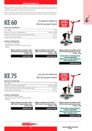 Rotationsglätter, handgeführt Breaker KE 60-01