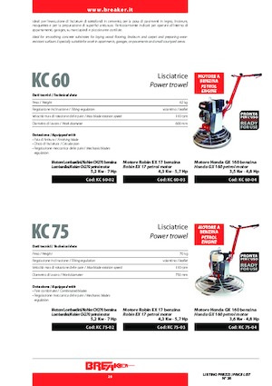 Rotationsglätter, handgeführt Breaker KC 75-04