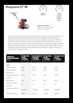 Rotationsglätter, handgeführt Husqvarna CT 36