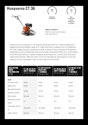 Rotationsglätter, handgeführt Husqvarna CT 36