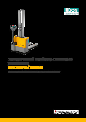 E.-Geh-Hochhubwagen Jungheinrich EJC M10b E Li-Ion