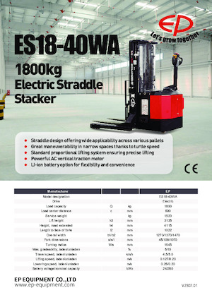 E.-Geh-Hochhubwagen EP ES18-40WA