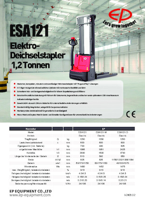 E.-Geh-Hochhubwagen EP ESA121