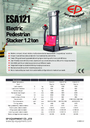 E.-Geh-Hochhubwagen EP ESA121