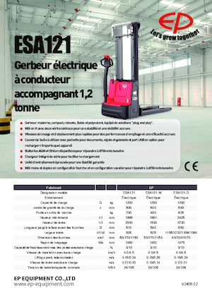 E.-Geh-Hochhubwagen EP ESA121