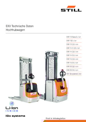 E.-Geh-Hochhubwagen Still EXV 10 