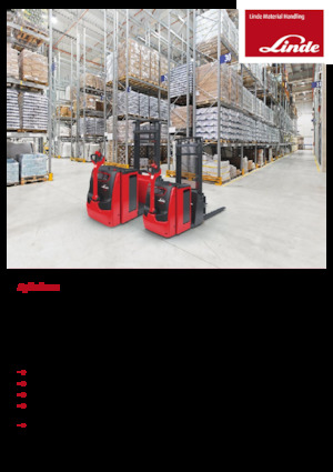 E.-Geh-Hochhubwagen Linde L16ac Duplex