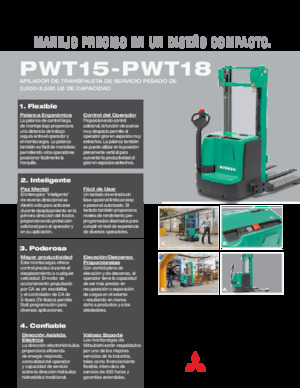 E.-Geh-Hochhubwagen Mitsubishi PWT15