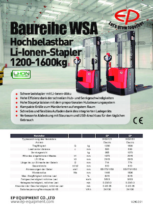 E.-Geh-Hochhubwagen EP WSA121