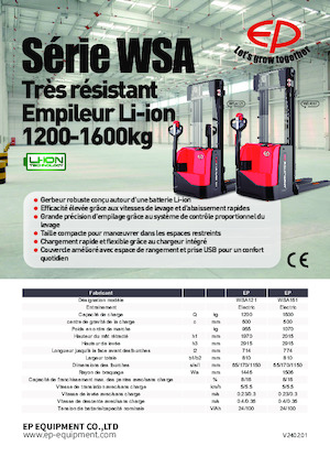 E.-Geh-Hochhubwagen EP WSA121